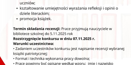 Przypominamy o trwającym konkursie i zachęcamy do udziału.