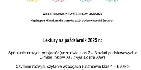 WIELKI MARATON CZYTELNICZY