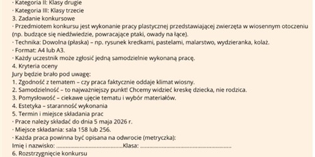Zachęcamy uczniów klas 1-3