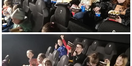 Dziś klasa 2b udała się do kina Helios